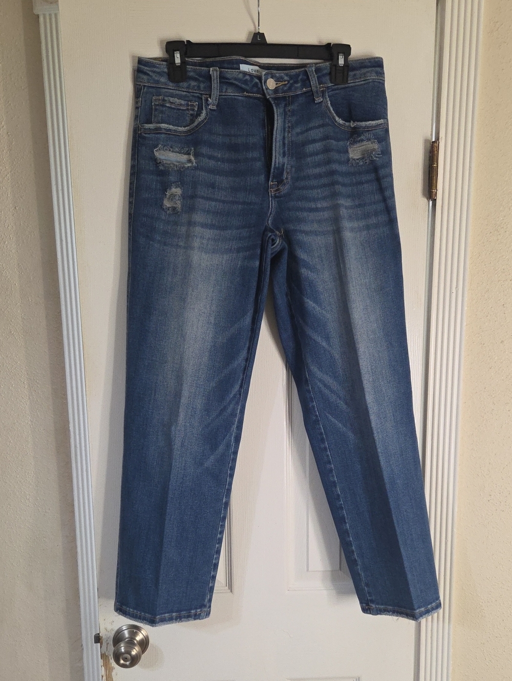 Boyfriend Jeans in Medium Blue Wash - Relaxed Fit